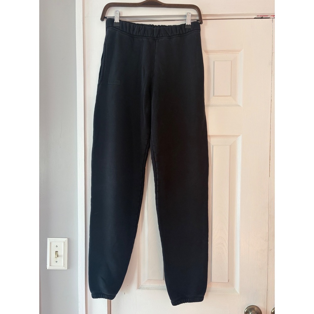 Set Active Los Angeles Black Fleece Jogger Sweatpants Women Small Made in USA